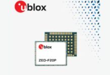 Mouser Ships u-blox ZED-F20P GNSS Module for Autonomous Robotics u-blox ZED-F20P GNSS Module