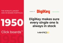 MIKROE Click Boards Fully Stocked at DigiKey MIKROE Click Boards at DigiKey