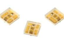Kingbright APGF0607G32B33R23 RGB LED now at Mouser in ultra-compact 0202 SMD package Kingbright RGB LED 0202 SMD Mouser