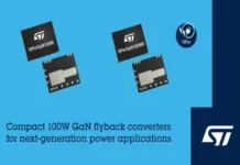 ST Launches Integrated 100W GaN Flyback Converters Integrated 100W GaN flyback converters