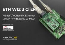 ETH WIZ 3 Click Delivers Ethernet with Dual-Core TCP/IP Networking ETH WIZ 3 Click Ethernet connectivity module
