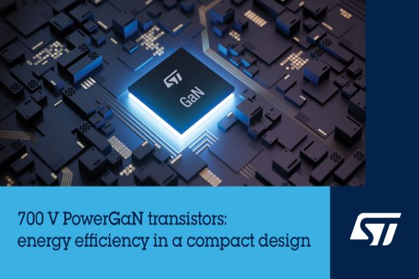 ST launches new GaN semiconductors for energy-efficient AI servers & robotics ST GaN semiconductors