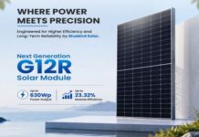Bluebird Solar Unveils 630Wp G12R N-Type TOPCon Bifacial Modules 630Wp TOPCon Bifacial Modules