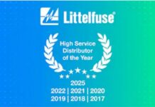 Mouser Wins Littelfuse 2025 Global Distributor Award Mouser Littelfuse Award