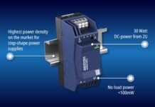 Ultra-slim 2U DIN rail AC/DC now available in 30W Ultra-slim 2U DIN rail AC/DC