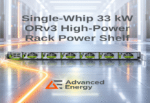 Advanced Energy Adds Single-Whip AC Input to 33 kW ORv3 HPR Power Shelf 33 kW ORv3 HPR Power Shelf